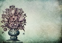 Букет флізелінові фотошпалери Квіти у дивовижній вазі (13518V)+клей - вид 1 мініатюра