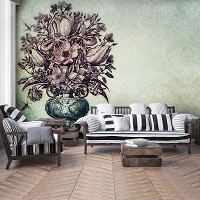 Букет флизелиновые фотообои Цветы в изумительной вазе (13518V)+клей