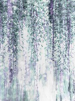 Флизелиновые фото обои 206x275 см Цветы Глицинии (13521VEA)+клей - вид 1 миниатюра