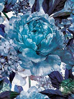 Флізелінові фото шпалери кохання 206x275 см Сині квіти (13531VEA)+клей - вид 1 мініатюра