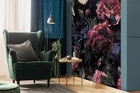 Флизелиновые фото обои цветы на стену 206x275 см Винтаж (13534VEA)+клей