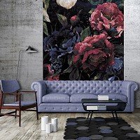 Флізелінові фото шпалери квіти на стіну 206x275 см вінтаж (13534VEA)+клей - вид 8 мініатюра