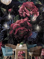 Флизелиновые ретро фото обои 254x184 см Цветы Винтаж (13534V4)+клей