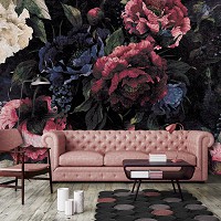 Флизелиновые фотообои искусство Винтажные цветы (13534V)+клей