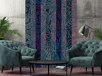 Флізелінові фото шпалери візерунки 206x275 см Орнамент у смужку (13538VEA)+клей - вид 6 мініатюра