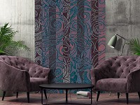 Флізелінові фото шпалери візерунки 184x254 см Орнамент у вертикальну смужку (13539V4A)+клей - вид 7 мініатюра