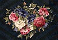 Флізелінові фото шпалери 254 x 184 см Чарівний букет яскравих квітів (13541V4)+клей - вид 1 мініатюра