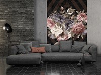 Флизелиновые фотообои 206x275 см Букет цветов на темном фоне (13543VEA)+клей - вид 7 миниатюра