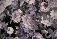 Флизелиновые фотообои для спальни 416x254 см Винтажные крупные цветы (13546VEXXXL) +клей - вид 1 миниатюра
