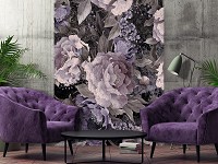 Флизелиновые фото обои любовь 206x275 см Винтажные крупные цветы (13546VEA)+клей - вид 6 миниатюра