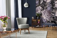 Флизелиновые фото обои любовь 206x275 см Винтажные крупные цветы (13546VEA)+клей - вид 7 миниатюра