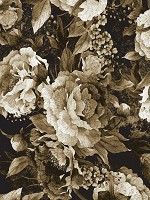 Флізелінові фото шпалери 206x275 см Вінтажні квіти в сепії (13547VEA)+клей - вид 1 мініатюра