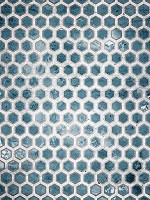 Флизелиновые обои фото 206x275 см Шестиугольники в холодных тонах (13553VEA)+клей - вид 1 миниатюра
