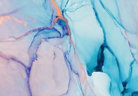 Флізелінові фотошпалери фото 520x318 см Сучасна акварельна структура Блакитний мармур (13555VEXXXXXL)+клей - вид 1 мініатюра