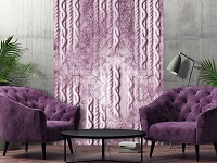 Флизелиновые абстрактные фото обои 184x254 см плетение по бетону - розовое (13565V4A)+клей