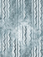Флизелиновые фото обои стена 206x275 см плетение по бетону - синий (13566VEA)+клей - вид 1 миниатюра
