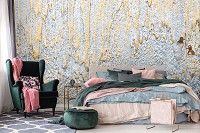 Флизелиновые фотообои 520x318 см Золотая и серебряная штукатурка (13591VEXXXXXL) +клей