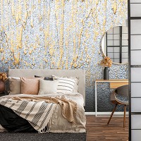 Флизелиновые фотообои абстракция Золотая и серебряная штукатурка (13591V)+клей