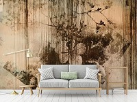 Флизелиновые фотообои ретро стиль 312x219 см Старая стена с влажными пятнами (13688VEXXL) +клей