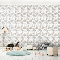 Флизелиновые фотообои цветы 460 x 300 см Детские - Кролики (13699V12)+клей