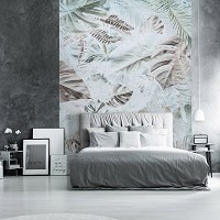 Флизелиновые фотообои природа 184x254 см Листья на старой бумаге (13703V4A)+клей