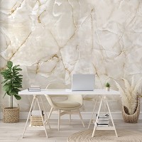 Флізелінові фотошпалери 312x219 см Абстракція - Чистий світлий мармур (13718VEXXL)+клей