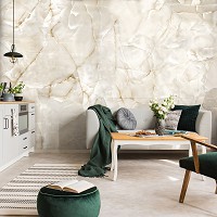 Флизелиновые фотообои геометрический узор 368 x 254 см Абстракция - Чистый светлый мрамор (13718V8)+клей