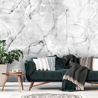 Флизелиновые фотообои геометрия 368 x 280 см Абстракция - Серый мрамор (13719V10)+клей