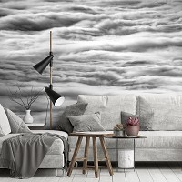 Светлые флизелиновые фотообои 312 x 219 см Природа - Хмурые облака (13727VEXXL)+клей