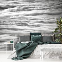 Флизелиновые фото обои облака на потолок 254 x 184 см Природа (13727V4)+клей