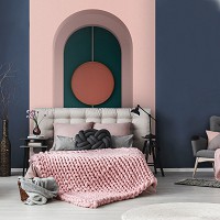 Флізелінові фотошпалери скандинавський стиль 184 x 254 см 3D абстракція мінімалізм Коло в арці (13746V4A)+клей - вид 7 мініатюра