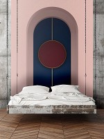Флизелиновые 3d фото обои 206 x 275 см Абстракция Минимализм Красный круг в арке (13747VEA)+клей - вид 5 миниатюра