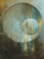 Флизелиновые ретро фото обои на стену 184 x 254 см Абстракция - Круг в круге на стене (13750V4A)+клей - вид 1 миниатюра