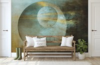 Флизелиновые фотообои Абстракция - Круг в круге на стене (13750V)+клей - вид 5 миниатюра