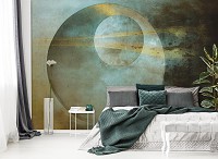 Флизелиновые фотообои Абстракция - Круг в круге на стене (13750V)+клей - вид 6 миниатюра