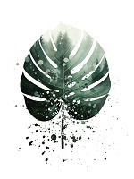 Флізелінові фото шпалери з зеленим листям 206x275 см (13752VEA)+клей - вид 1 мініатюра