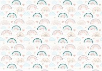 Флизелиновые фотообои для девочки 416 x 254 см Детские - Радуги в облаках (13758VEXXXL)+клей - вид 1 миниатюра