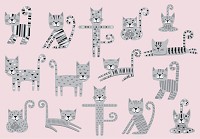 Флізелінові фотошпалери в дитячу кімнату 416x254 см Котики стрибають (13772VEXXXL)+клей - вид 1 мініатюра