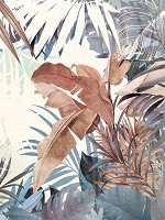 Флізелінові фото шпалери з листя на стіну 184x254 см (13805V4A)+клей - вид 1 мініатюра