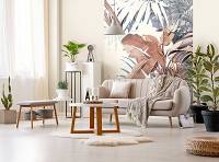 Флизелиновые ретро фото обои 206x275 см Листья (13805VEA)+клей - вид 5 миниатюра