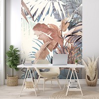 Флизелиновые ретро фото обои 206x275 см Листья (13805VEA)+клей - вид 7 миниатюра