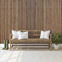 Флизелиновые фотообои 312 x 219 см Деревянные панели (13815VEXXL)+клей