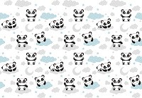 Флизелиновые фотообои 312 x 219 см Детские - Пандочки на голубых облаках (13835VEXXL)+клей - вид 1 миниатюра