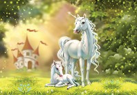 Флизелиновые фотообои 460 x 300 см Детские - Волшебный край единорогов (13862V12)+клей - вид 1 миниатюра