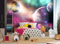 Фотообои флизелиновые 416 x 254 см Космос - Парад планет (13865VEXXXL)+клей