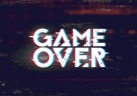 Фотообои флизелиновые 416 x 254 см для подростков Конец игры(Game Over) (13876VEXXXL)+клей - вид 1 миниатюра