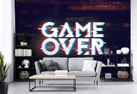 Фотообои флизелиновые 254 x 184 см для подростков Конец игры(Game Over) (13876V4)+клей