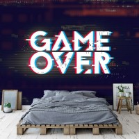 Фотообои флизелиновые 368 x 254 см для подростков Конец игры(Game Over) (13876V8)+клей