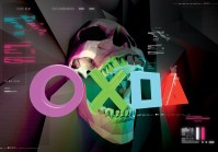 Фотообои флизелиновые 368 x 254 см для подростков Череп и Playstation (13880V8)+клей - вид 1 миниатюра