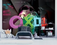 Фотообои флизелиновые 254 x 184 см для подростков Череп и Playstation (13880V4)+клей